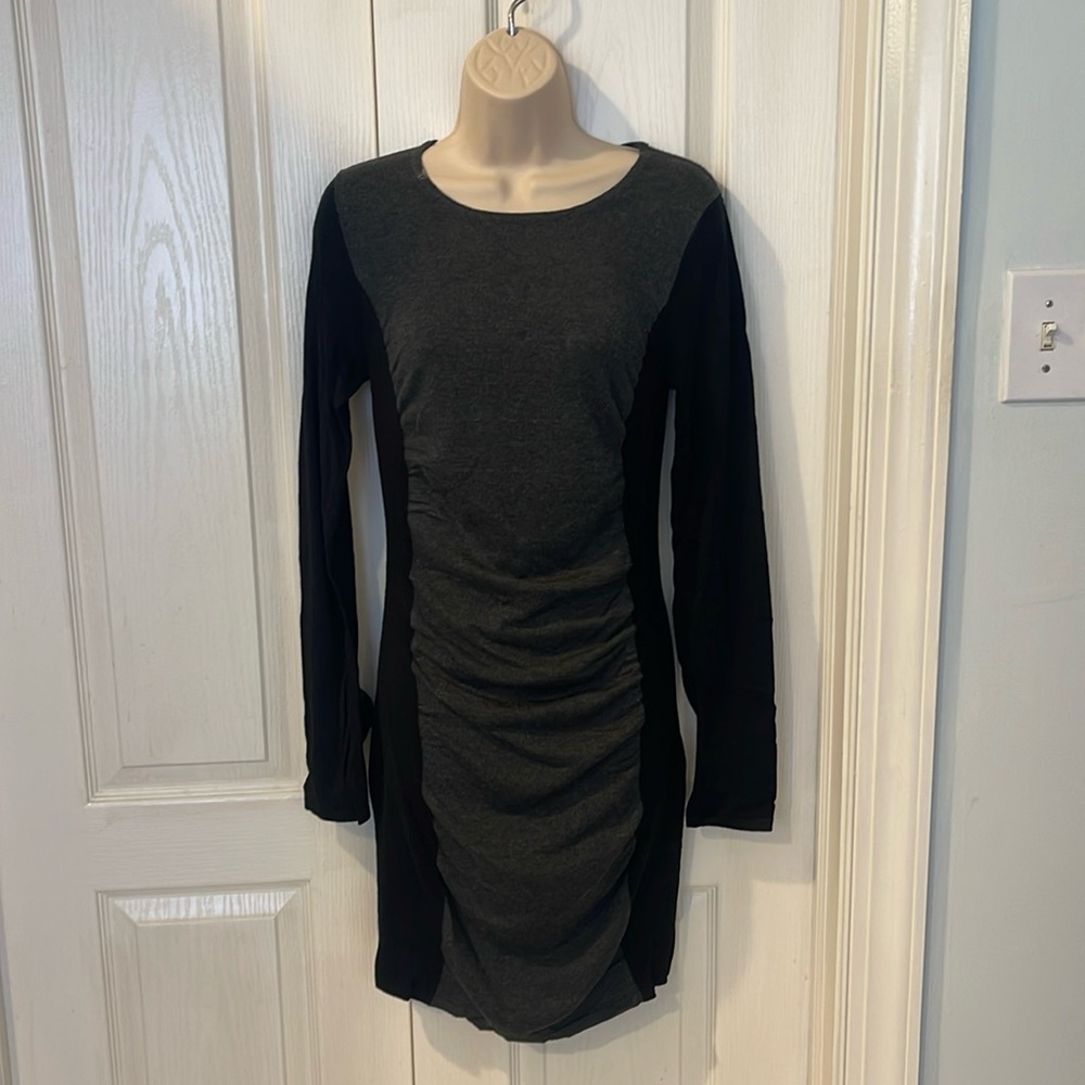 Express ruched sweater dress-medium